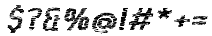 Kumba Scrawl Regular Expanded Italic Font OTHER CHARS