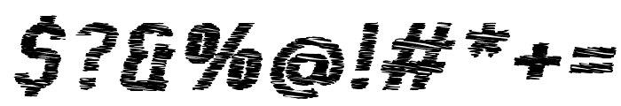 Kumba Scrawl SemiBold Expanded Italic Font OTHER CHARS