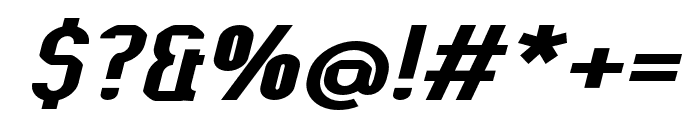 Kumba SemiBold Expanded Italic Font OTHER CHARS