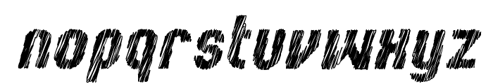 Kumba Sketch Bold Italic Font LOWERCASE