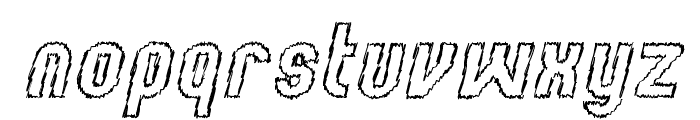 Kumba Sketch Outline Italic Font LOWERCASE