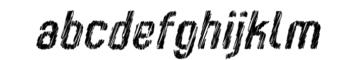 Kumba Sketch Regular Italic Font LOWERCASE