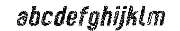 Kumba Sketch SemiBold Italic Font LOWERCASE