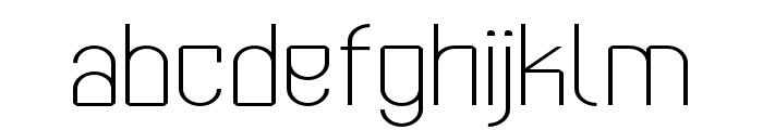 Kumba UltraLight Expanded Font LOWERCASE
