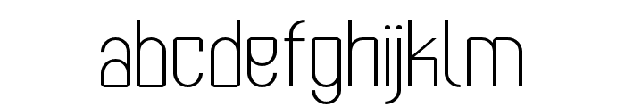 Kumba UltraLight Font LOWERCASE