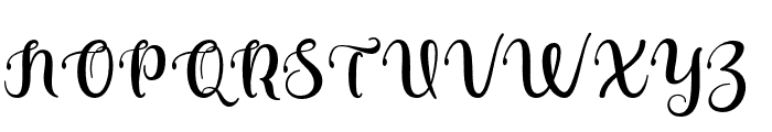 Kurenia Regular Font UPPERCASE