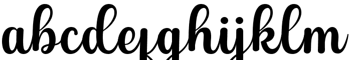 Kurenia Regular Font LOWERCASE