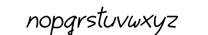 Kuronami Italic Font LOWERCASE