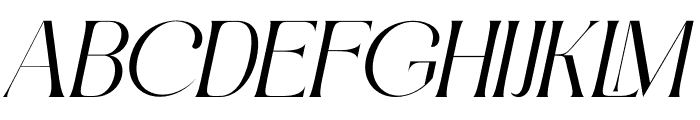 Kurosa Delight Oblique Font UPPERCASE