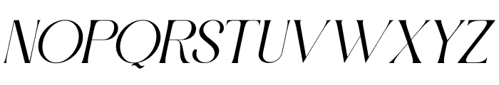 Kurosa Delight Oblique Font UPPERCASE