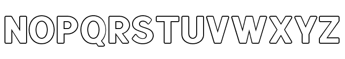 Kurtis Outline Regular Font UPPERCASE