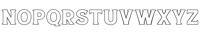 Kurtis Outline Regular Font LOWERCASE
