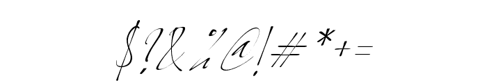 Kutaraja-Italic Font OTHER CHARS