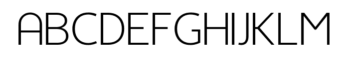 Kwoto Thin Font LOWERCASE