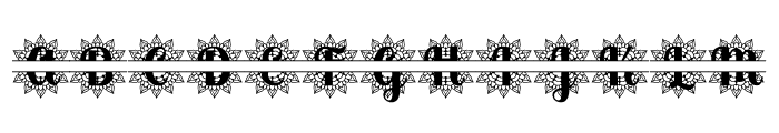 Kynthia Monogram Font UPPERCASE