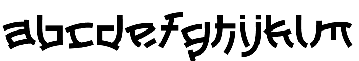 Kyoko Regular Font LOWERCASE