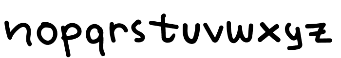Kyooti Bun Font LOWERCASE