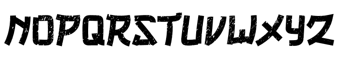 Kyoto Grunge Font UPPERCASE