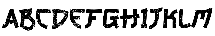 Kyoto Grunge Font LOWERCASE
