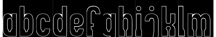 LADIES and GENTLEMAN-Hollow-Inv Font LOWERCASE