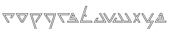 LAGGTASTIC-Hollow Font LOWERCASE