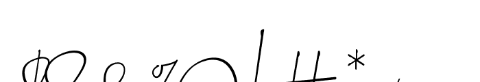 LAROSH Sithal Signature Font OTHER CHARS