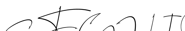 LAROSH Sithal Signature Font UPPERCASE