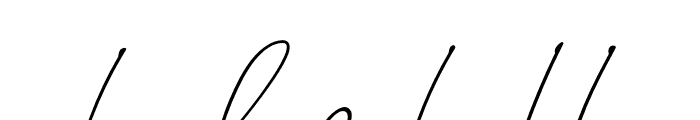 LAROSH Sithal Signature Font LOWERCASE