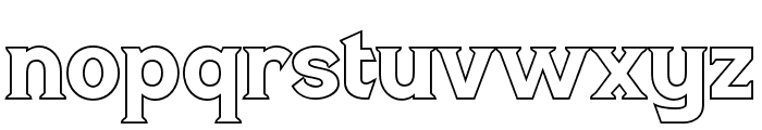 LATUNNER-Outline Font LOWERCASE