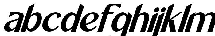 LAUNCHED MODERN REGULAR ITALIC Font LOWERCASE