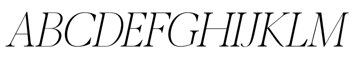 LAURA Italic Font UPPERCASE