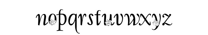 LD Wedding Roses Font LOWERCASE