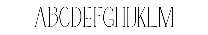 LE Buffec Thin Font UPPERCASE