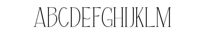 LEBuffec-Thin Font UPPERCASE