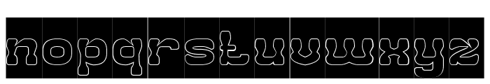 LEFT AND RIGHT-Hollow-Inverse Font LOWERCASE