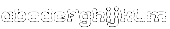 LEFT AND RIGHT-Hollow Font LOWERCASE