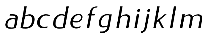 LIEUR-Italic Font LOWERCASE