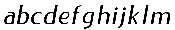 LIEUR Medium Italic Font LOWERCASE
