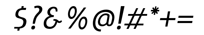 LIEUR-MediumItalic Font OTHER CHARS