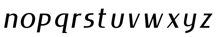 LIEUR-MediumItalic Font LOWERCASE
