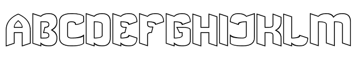 LIGHT CRUISER-Hollow Font UPPERCASE