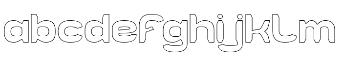 LIGHT YEARS-Hollow Font LOWERCASE