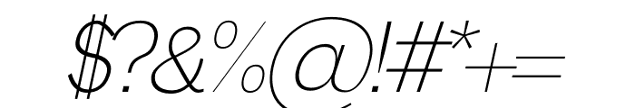 LINER Italic Font OTHER CHARS