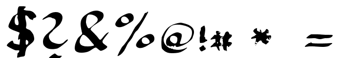 LLCalligraphy  Regular Font OTHER CHARS