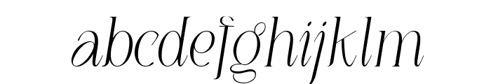 LOUIS felligri ExtLt Slant Font LOWERCASE