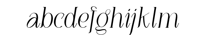 LOUIS felligri Light Slanted Font LOWERCASE