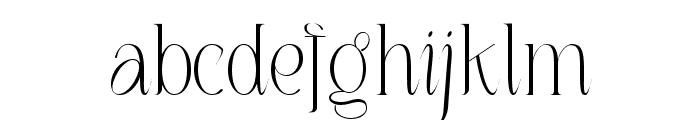 LOUIS felligri Thin Font LOWERCASE