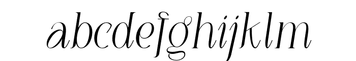 LOUISfelligri-LightSlanted Font LOWERCASE