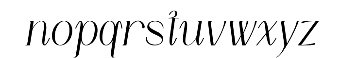 LOUISfelligri-Slanted Font LOWERCASE