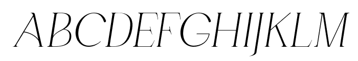 LOUISfelligri-ThinSlanted Font UPPERCASE